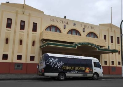 Gold Dust Woman Bus — Peak Audio stage hire
