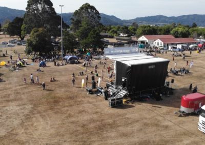 Stageline SL100 Forces In The Park 2020 — Peak Audio stage hire