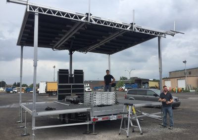 Stageline SL75 Demo Montreal 2019 — Peak Audio stage hire