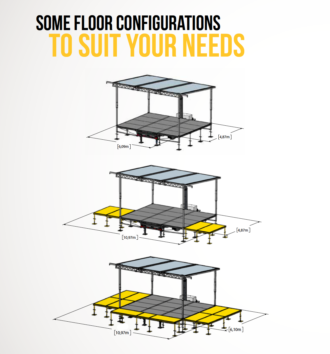 Stageline SL75 floor configuration options